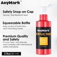 thumbnail image 3 of Set de pintura acrílica AnyMark 48 colores 12 pinceles 60 ml, 3 of 7