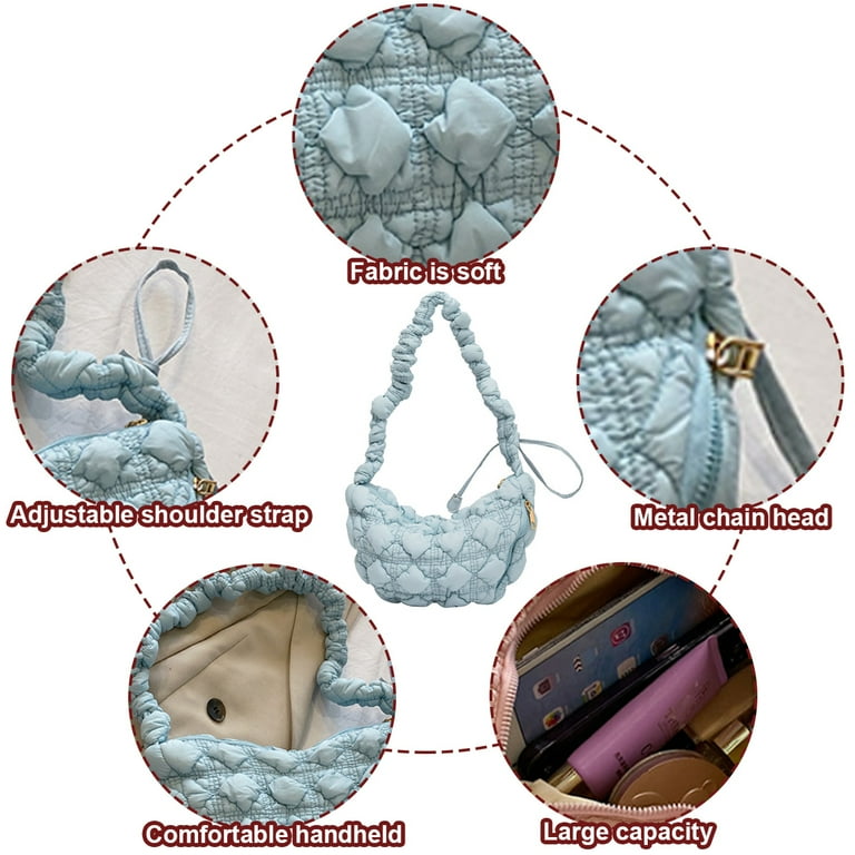 Puffer Tote Bag for Women Puffer Bag Lightweight Padding Puffer Tote Bag for Women Puffer Bag Lightweight Padding
