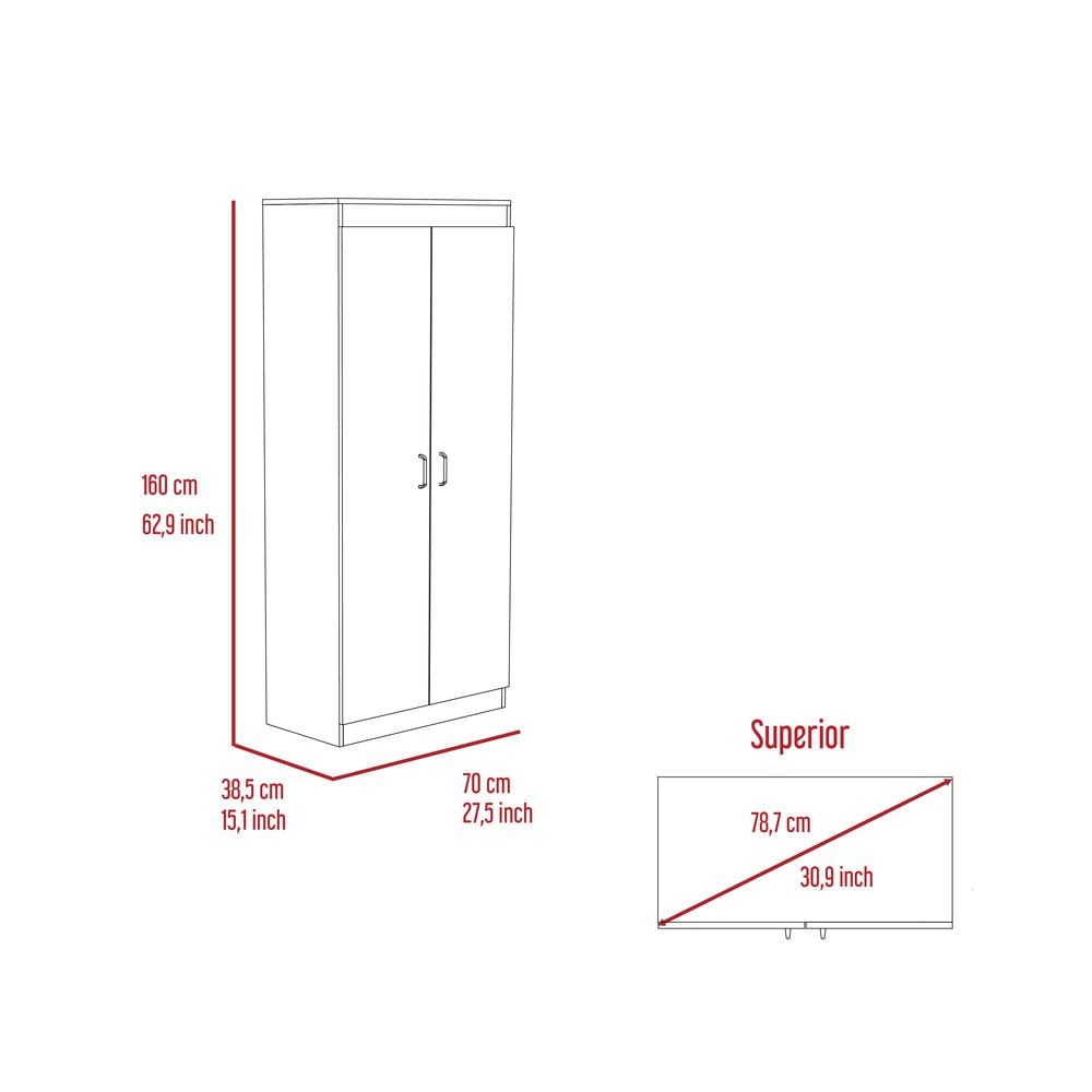 Depot E-Shop Chad Pantry Cabinet White