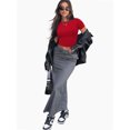 thumbnail image 4 of Womens Slim Fitted Crop Tops - Basic Crew Neck Short Sleeve Casual Tees for Going Out, 4 of 5