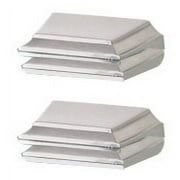 Alno A7950-SN Geometric Shelf Brackets Satin Nickel