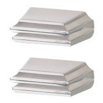 Alno A7950-SN Geometric Shelf Brackets Satin Nickel