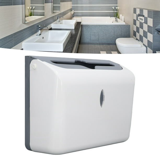 Dispensador de Toallas de Papel, Botón para Abrir El Diseño de la Toalla de Papel de Diseño Montaje de Pared de la Pared Para El Inodoro Para El Inodoro