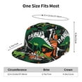 thumbnail image 6 of Haiem Dinosaur Skeleton Classic Snapback Cap Flat Bill Hat Baseball Cap Adjustable Size Cotton Dad Hat, 6 of 9