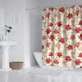 thumbnail image 2 of Pioneer Flower Floral Print Pattern Shower Curtain 72"x72", Bathroom Decorative Shower Curtain Set with 12 Hooks, Waterproof Washable, 2 of 6