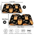 thumbnail image 3 of Picia Bee and Honey Curved Windshield Sunshade Accordion Folding Style Auto Shade for Car Truck SUV Van Blocks UV Ray Sun Visor Protector -Medium, 3 of 7