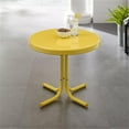 thumbnail image 4 of Afuera Living Table d'Appoint de Patio Moderne en Métal Acier, Fini Jaune Vif Lustré, 4 of 6