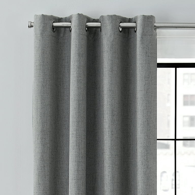 Brookstone Renwick Solid Total Blackout Grommet Top Single Curtain