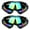 Multicolor, variant on Cheers.US 2Pcs Unisex Skiing Snowboard Skate Snowmobile Glasses Motorcycle Riding Sunglasses Windproof Dust-proof Snow Sports Goggles