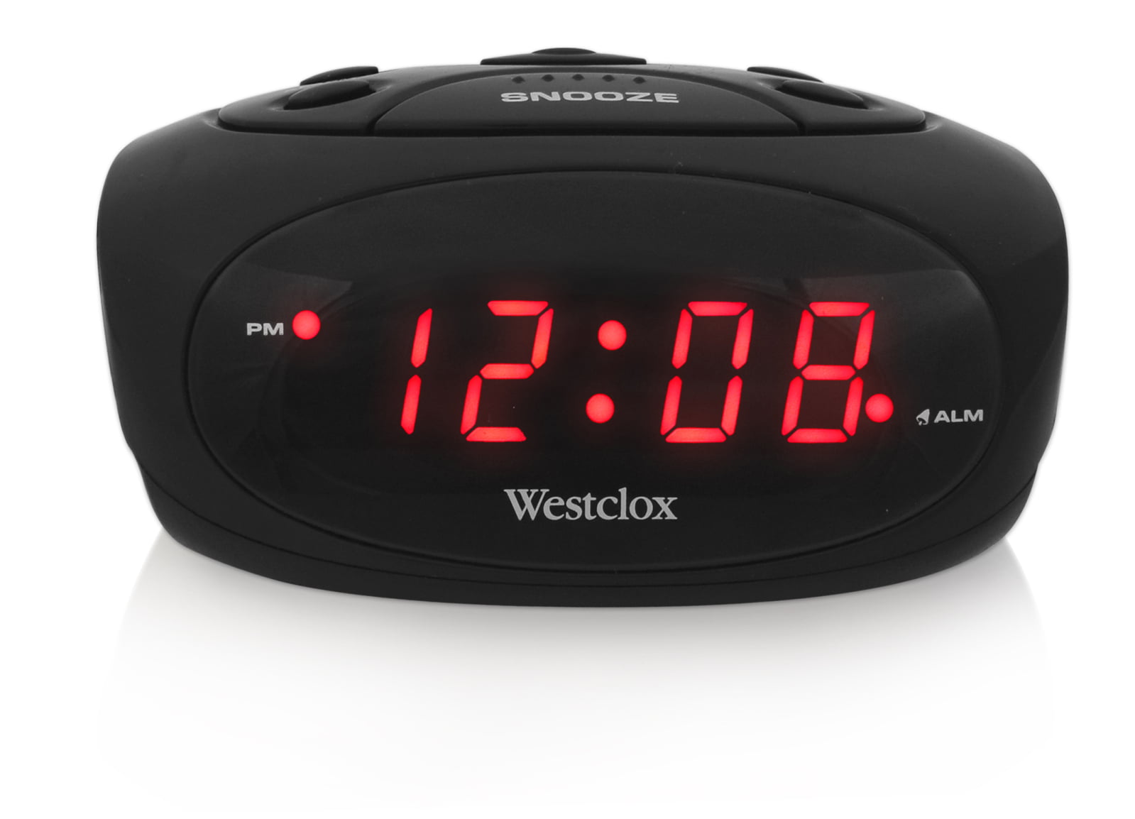 Red? LED Display Westclox 70044A Electric Alarm Clock 0.6 In Digital Black 