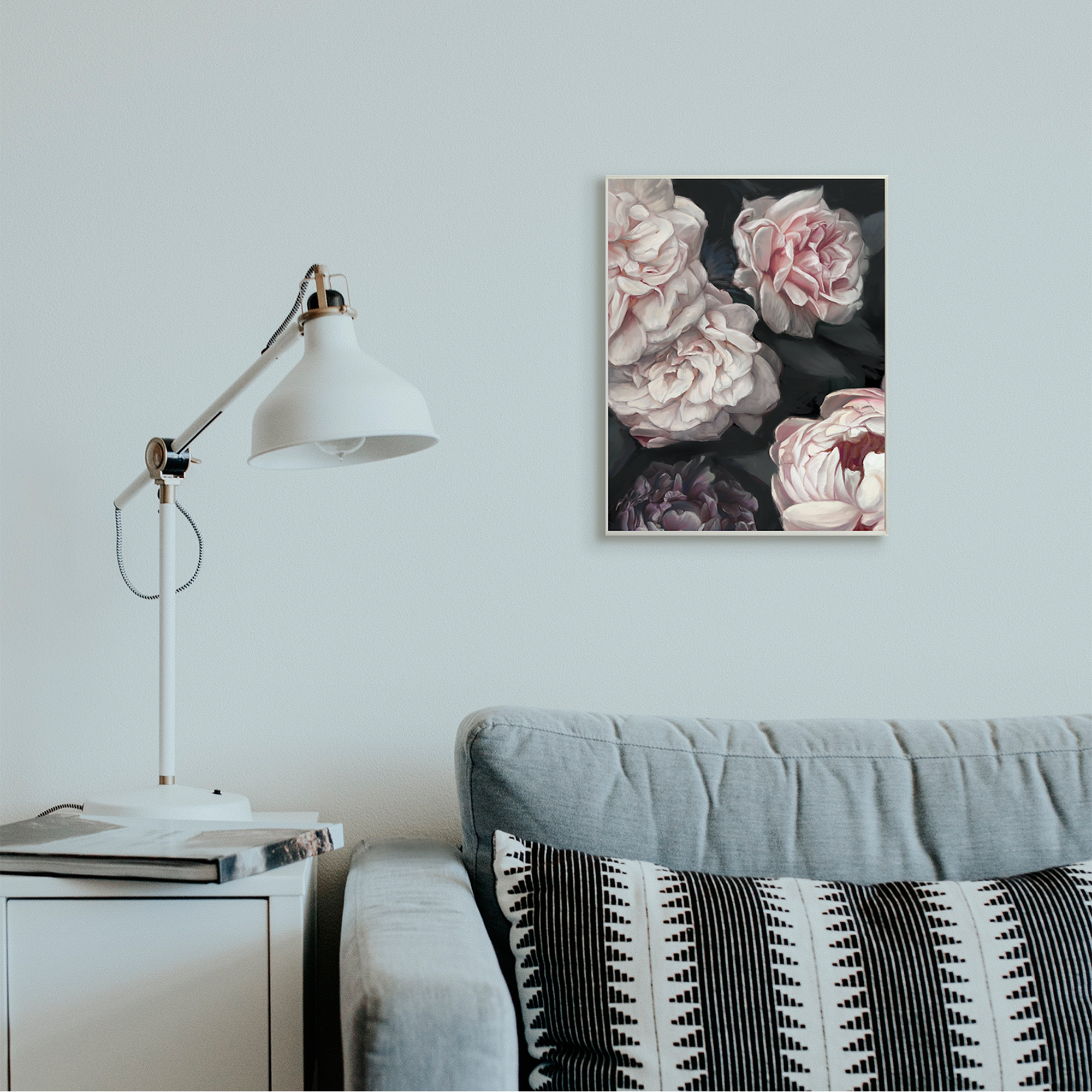 Stupell Industries Clustered Pink and White Florals Elegant Flowers Wall Plaque by Ziwei Li