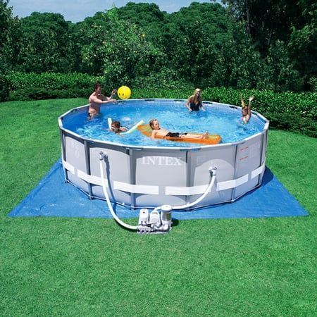 pool ground above intex swimming ultra frame salt system