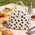 thumbnail image 4 of Lunch Bag for Women Insulated Lunch Bag Reusable Cooler Bag Portable Cute Corduroy Lunch Tote Bags for Travel, Work, Picnic(Little Strawberry), 4 of 9