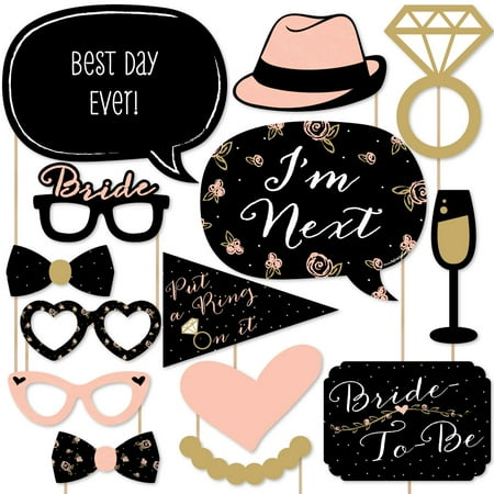 Best Day Ever - Bridal Shower Photo Booth Props Kit - 20 (Best College Party Themes)