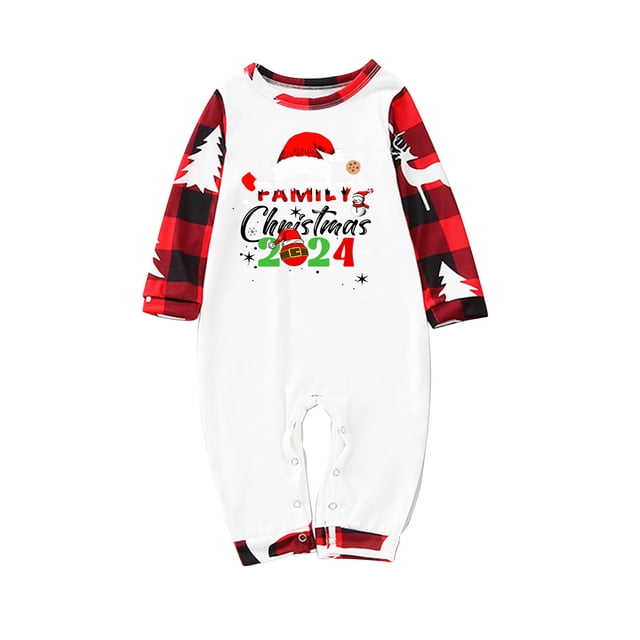 Pisexur Christmas Pajamas for Family Add Festive Atmosphere Family Christmas Pjs Matching Sets Reindeer and Snowflake Patterned Sleepwear Xmas PJS Set for Couples and Kids Christmas Pajamas