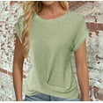 thumbnail image 2 of Womens Tops Dressy Casual V Neck Grey Shirts for Women Chest Coverage Summer Clothes for Women Over 50 Shorts Clearance Deals, 2 of 6