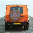 thumbnail image 6 of Naloa Mandala PVC Leather Spare Tire Wheel Cover for Car Truck SUV Camper Trailer Universal Fit many size16 inch, 6 of 6