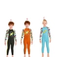 thumbnail image 3 of Greeniant Traje de neopreno para niños engrosado, cómodo, para niños, ropa de surf para mantener el calor, ropa de baño para niños y niñas con mangas Deportes acuáticos Azul claro S Greeniant OD003683-11, 3 of 6