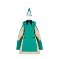 thumbnail image 5 of Women's Witch Costume Sets Magic Academy Sorceress Green Cape Dress Outfit Set with Witch Hat Halloween Fancy Dress Party Cosplay Costumes, 5 of 8