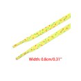 thumbnail image 3 of INSPIRE CHIC Unisex Colorful Shoelaces Printed Flat Shoe Laces for Sneakers 2 Pairs 160cm/63" Yellow, 3 of 4
