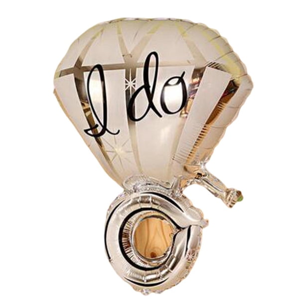 Papel De Aluminio En Forma De Anillo De Diamante Hago Globo Decorativo De Boda Para Decoraciones De Boda De Aniversario De Compromiso Vogacara HA044583-02