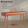 thumbnail image 2 of Piano Bluelander, Teclado Musical con Atril para Partituras, 3 Pedales con Banco, 2 of 5