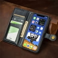thumbnail image 4 of Mantto Wallet Case for iPhone 11 with Card Holder Slots, Folio Premium PU Leather Magnetic Flip Cover with Kickstand, Shockproof TPU Interior Case Compatible with Apple iPhone 11 6.1 inch, Black, 4 of 9