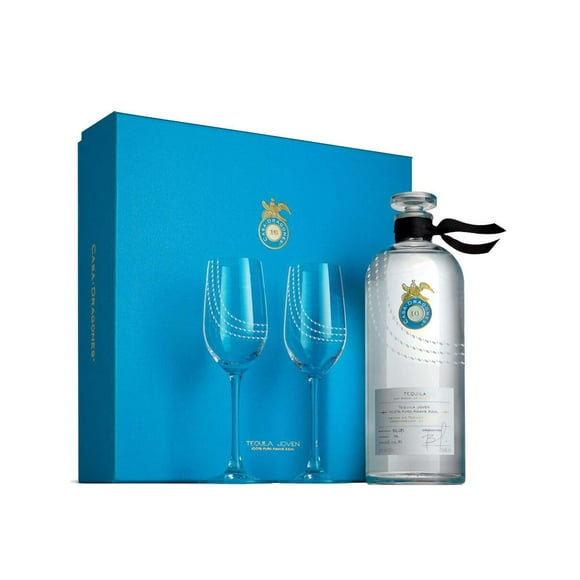 Tequila Casa Dragones Joven 750 ml + 2 Copas