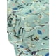 thumbnail image 5 of Vestido con mangas abullonadas de flores INSPIRE CHIC, cuello en V, con cordón, fruncido y volantes, verde XL, 5 of 6