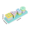 thumbnail image 3 of NbKWFW Kids Stacking Blocks Building Blocks Toys Stacking Blocks for Toddlers 2-4 Years Block Christmas Gifts Black&nbsp;of&nbsp;Friday, 3 of 7