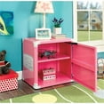 thumbnail image 4 of Rosebery Kids Traditional Metal Race Car Nightstand in Pink, 4 of 5