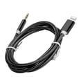 thumbnail image 2 of Cable auxiliar de coche para iOS 12, adaptador de audio auxiliar de 3,5 mm para iOS, cable trenzado de nailon negro., 2 of 14