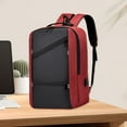 thumbnail image 2 of Beautynvta Laptop Backpack for Men, Waterproof Anti-Theft USB Charging Business Bag for Commuting, Travel & Outdoor, Red, 2 of 8