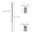 thumbnail image 2 of Uxcell 3.2mm Dia 100mm Long Length Titanium Coated K35 Tungsten Carbide Twist Drill Bits, 2 of 6