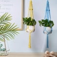 thumbnail image 3 of Macrame Plant Hangers Indoor Hanging Planter Basket Decorative Flower Pot Holder Jute Rope for Indoor Outdoor Home Decor, 3 of 8