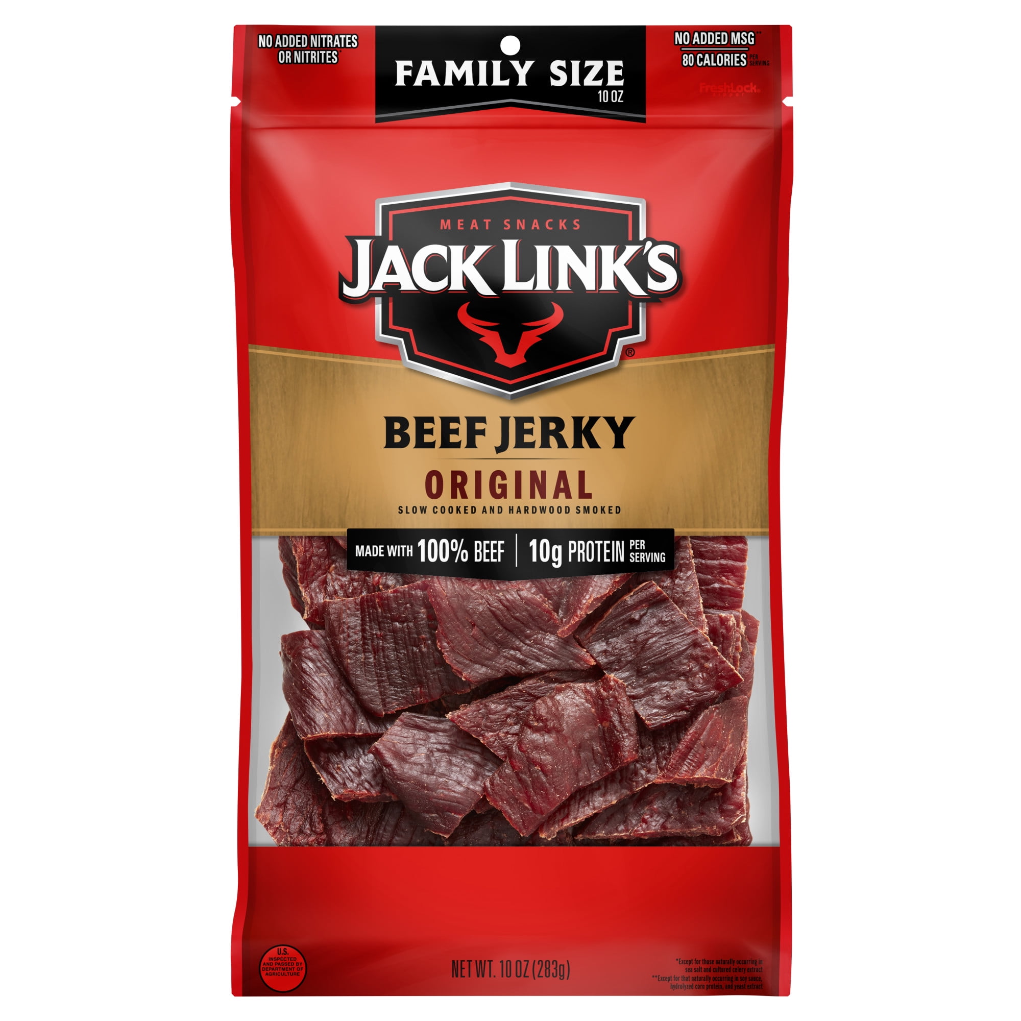 Jack Link's Original Beef Jerky, 10 oz, Resealable Bag