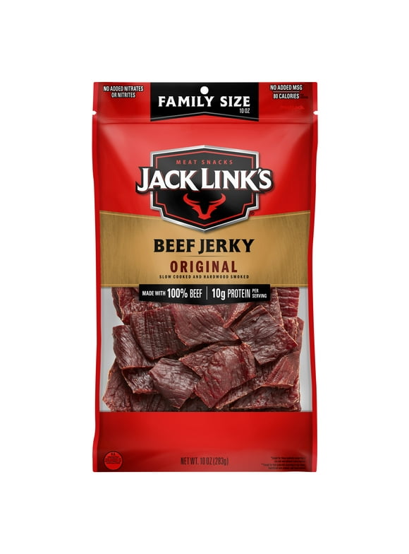 Jack Link's 100% Beef Original Beef Jerky 10 oz Resealable Bag