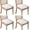 Pioneer Flower, variant on Pioneer Flower and Butterfly Seat Covers for Dining Room Chairs Set Of 4,Stretch Printed Washable Chair Seat Cover with Elastic Ties and Button,Removable Waterproof Couch Cushion Covers