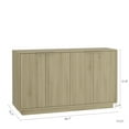 thumbnail image 6 of CQSXDA Fluted Modern Buffet Cabinet in Wood, Sideboard with Adjustable Shelves for Storage, Wood, 6 of 6