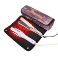 thumbnail image 3 of Hair Tool Organizer Bag with Heat Resistant Mat Removable Travel Storage Case for Hot Air Brushes Curling Irons Deer with Long Antlers, 3 of 8