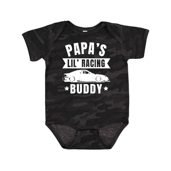 Inktastic Papas Lil Racing Buddy Boys or Girls Baby Bodysuit
