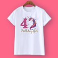 thumbnail image 1 of Camiseta de cumpleaños de unicornio 1-12 Camiseta de cumpleaños Camiseta salvaje Camiseta de fiesta para niñas Ropa con tema de unicornio Regalos para niños Camisetas de moda Camiseta Tan Jianjun unisex, 1 of 2