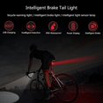thumbnail image 2 of Bicycle Tail Light, Waterproof LED Tail Light, USB Charging Tail Light, Bicycle Warning Tail Light, 2 of 5