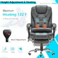 YODOLLA Ergonomic Office Chair, High Back Desk Chair with Heat, Massage & Retractable Footrest