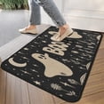 thumbnail image 4 of Happy Halloween Pumpkin Non Slip Washable Door Mat Ghost Boo Spooky Doormat Plain the Indoor Door Mat/Outdoor Crystal Velvet 30x17 Inches, 4 of 7