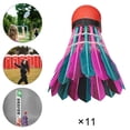 thumbnail image 3 of 11/12x Badminton Ball High Speed Great Stability Shuttlecock Sports Training Colorful Feather, 3 of 8