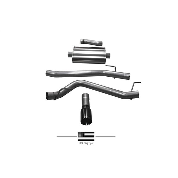 Corsa Performance 21060Blkusa Sport Cat Back Exhaust System Fits 20 23 Gladiator Fits select: 2020-2023 JEEP GLADIATOR
