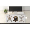 thumbnail image 2 of Clock Computer Mouse Pad, Vintage Styled Clocks Arrangement Old Fashioned Pattern in Antique Theme Design, Rectangle Non-Slip Rubber Mousepad X-Large, 35" x 15", Umber and Beige, by Ambesonne, 2 of 2