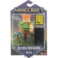 thumbnail image 7 of Minecraft Alex Action Figure, 3.25-in, with 1 Build-a-Portal Piece & 1 Accessory, 7 of 7