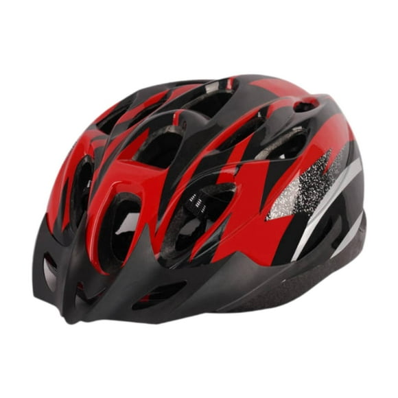 S SERENABLE Bike Helmet Breathable with Visor Helmet for Adults Commuting Biking Red